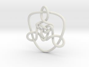 Celtic Knots 01 in White Natural Versatile Plastic