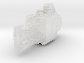 Crusader Dreadnought Gatling Cannon (RIGHT) in Clear Ultra Fine Detail Plastic
