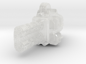 Crusader Dreadnought Gatling Cannon (LEFT) in Clear Ultra Fine Detail Plastic
