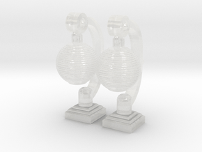 Cyber Samurai Japanese Lanterns for Tank or Dread in Clear Ultra Fine Detail Plastic