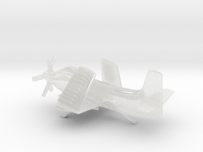 Douglas A2D Skyshark (folded wings) in Clear Ultra Fine Detail Plastic: 6mm