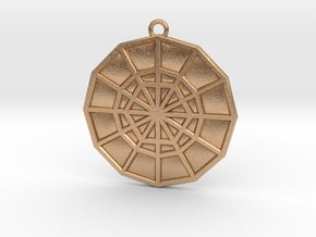 Restoration Emblem 02 Medallion (Sacred Geometry) in Natural Bronze