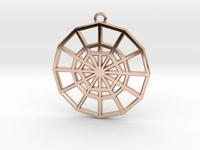 Restoration Emblem 01 Medallion (Sacred Geometry) in 9K Rose Gold 