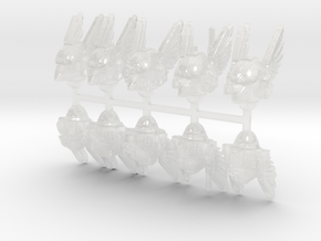 Angels of Shadow V6 Helmets in Clear Ultra Fine Detail Plastic