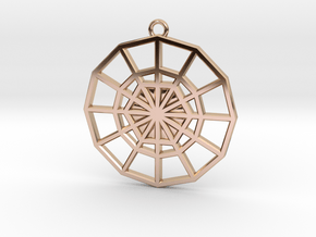 Restoration Emblem 03 Medallion (Sacred Geometry) in 9K Rose Gold 