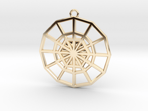 Restoration Emblem 03 Medallion (Sacred Geometry) in 14k Gold Plated Brass