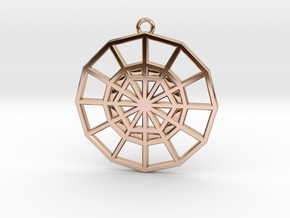 Restoration Emblem 04 Medallion (Sacred Geometry) in 9K Rose Gold 