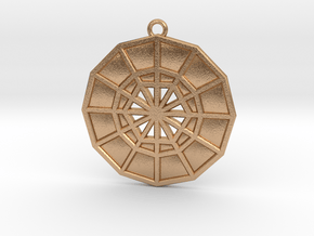 Restoration Emblem 05 Medallion (Sacred Geometry) in Natural Bronze