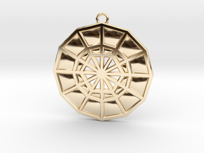 Restoration Emblem 05 Medallion (Sacred Geometry) in 14k Gold Plated Brass