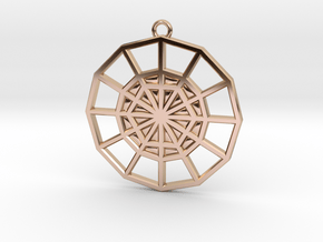 Restoration Emblem 07 Medallion (Sacred Geometry) in 9K Rose Gold 