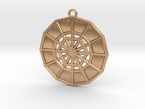Restoration Emblem 08 Medallion (Sacred Geometry) in Natural Bronze