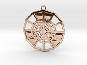 Restoration Emblem 09 Medallion (Sacred Geometry) in 9K Rose Gold 