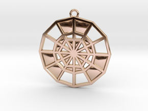 Restoration Emblem 10 Medallion (Sacred Geometry) in 9K Rose Gold 
