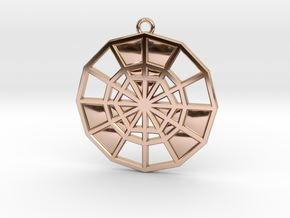 Restoration Emblem 11 Medallion (Sacred Geometry) in 9K Rose Gold 