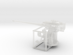 1/87 IJN Type 10 120mm Dual Purpose Gun in Clear Ultra Fine Detail Plastic