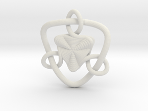 Celtic Knots 09 in White Natural Versatile Plastic