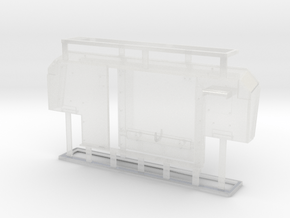 M1165 Army GMV passenger compartment separation in Clear Ultra Fine Detail Plastic