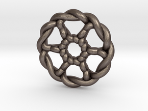 Celtic Knots 07 in Polished Bronzed Silver Steel