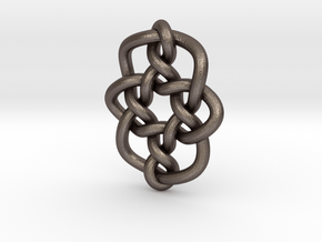 Celtic Knots 08 in Polished Bronzed Silver Steel