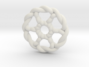 Celtic Knots 07 in White Natural Versatile Plastic