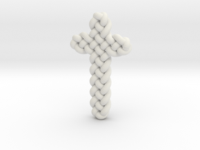 Celtic Knots 06 in White Natural Versatile Plastic