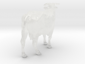 ABBI 1:64 Standing Cow 3 in Clear Ultra Fine Detail Plastic