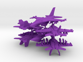 US SEAD Aircraft Collection - 7cm Size in Purple Processed Versatile Plastic