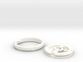 4D Wheel - Gear in White Premium Versatile Plastic