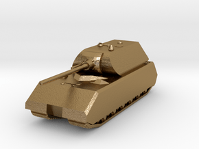 Tank - Panzer VIII Maus - size Large in Polished Gold Steel