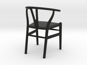 Wishbone Chair in Black Natural Versatile Plastic