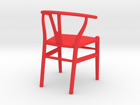 Wishbone Chair in Red Smooth Versatile Plastic