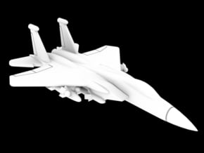 1:500 Scale F-15C Eagle (Loaded, Gear Up) in White Natural Versatile Plastic