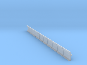 N Scale Platform Wall 10pc in Clear Ultra Fine Detail Plastic