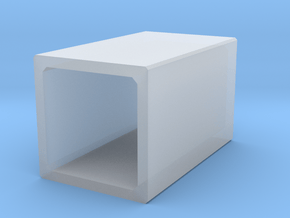 N/H0 Box Culvert (size 1) in Clear Ultra Fine Detail Plastic