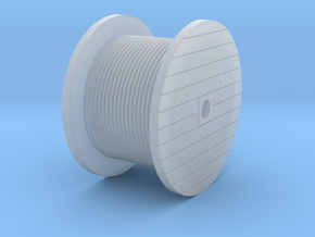 N Scale Cable Reel (Full) in Clear Ultra Fine Detail Plastic