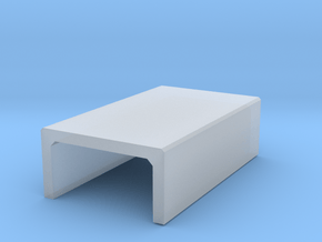 H0 Box Culvert Half Height (size 2) in Clear Ultra Fine Detail Plastic