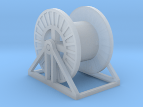 N Scale Steel Cable Reel (Empty) in Clear Ultra Fine Detail Plastic