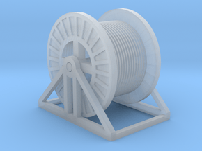 N Scale Steel Cable Reel (Full) in Clear Ultra Fine Detail Plastic