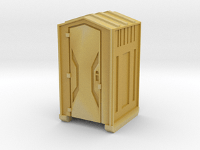 HO Scale Portable Toilet in Tan Fine Detail Plastic