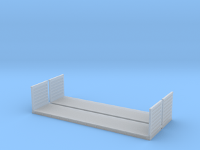 N Scale 40ft Flatrack Container #2 (2pc) in Clear Ultra Fine Detail Plastic
