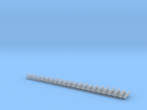 N Scale Stairs Assorted (21pc) in Clear Ultra Fine Detail Plastic