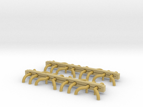 N Scale Wheel Guides (8 sets) in Tan Fine Detail Plastic
