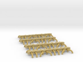N Scale Wheel Guides (16 Sets) in Tan Fine Detail Plastic
