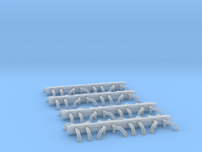 N Scale Wheel Guides (16 Sets) in Clear Ultra Fine Detail Plastic