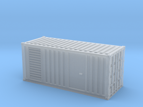 N Scale Generator In 20ft Container in Clear Ultra Fine Detail Plastic