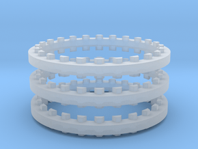 Rotary Kiln 27.25mm 3 Rings FUD in Clear Ultra Fine Detail Plastic