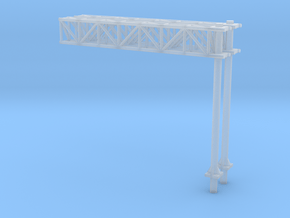N Scale Sign Cantilever 54mm (2pc) in Clear Ultra Fine Detail Plastic