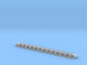 N Scale Trough Conveyor 80mm in Clear Ultra Fine Detail Plastic