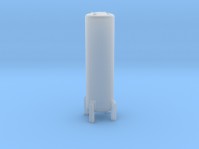 N Scale Cryogenic Tank 38mm in Clear Ultra Fine Detail Plastic