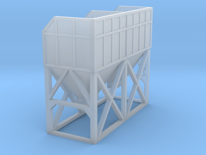 N Scale Concrete Plant Hopper 30mm in Clear Ultra Fine Detail Plastic